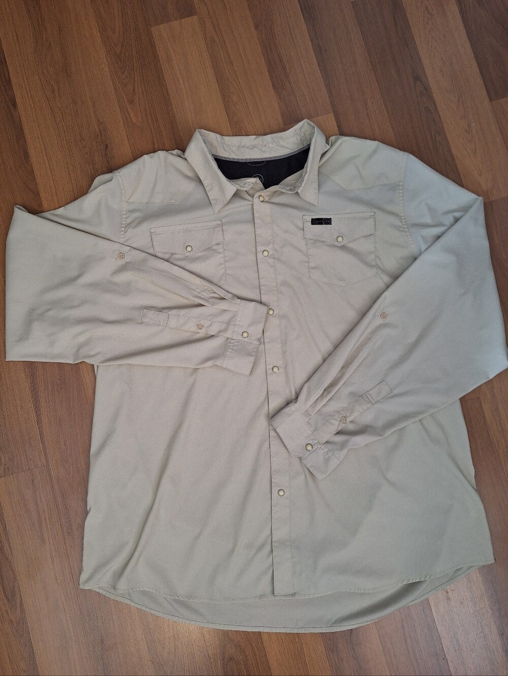 Men's Wrangler ATG Long Sleeve Snap Button Down Vented Shirt 3XT Big Tall